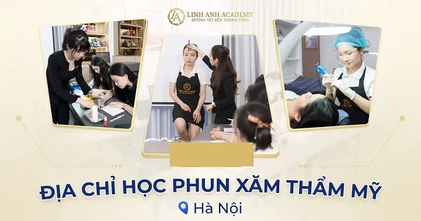 trung tâm dạy học phun xăm thẩm mỹ ở Hà Nội