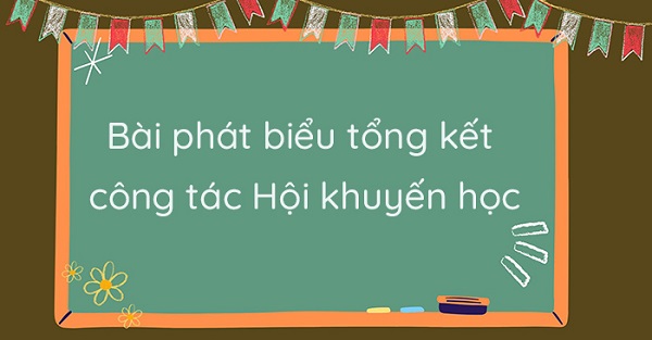 Những bài phát biểu hay về khuyến học