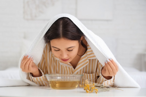 Xông mặt bằng thảo dược