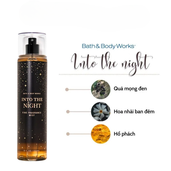 Body Mist Bath and Body Works Into The Night