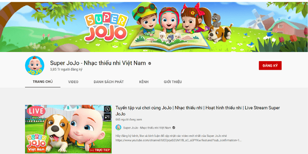 kênh Youtube dạy kỹ năng sống cho trẻ