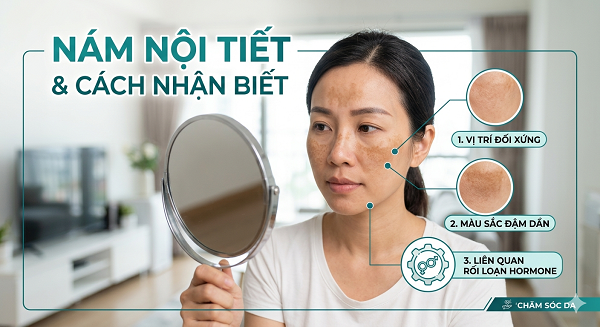 Nám nội tiết và cách nhận biết